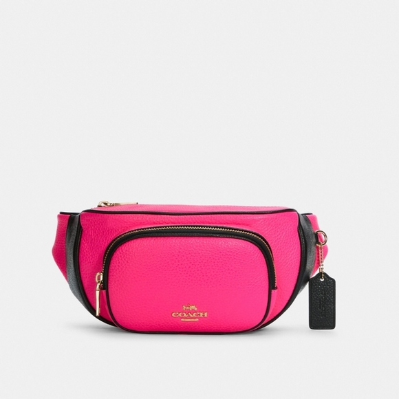 Coach Bags Coach Court Belt Bag In Colorblock Pink Poshmark